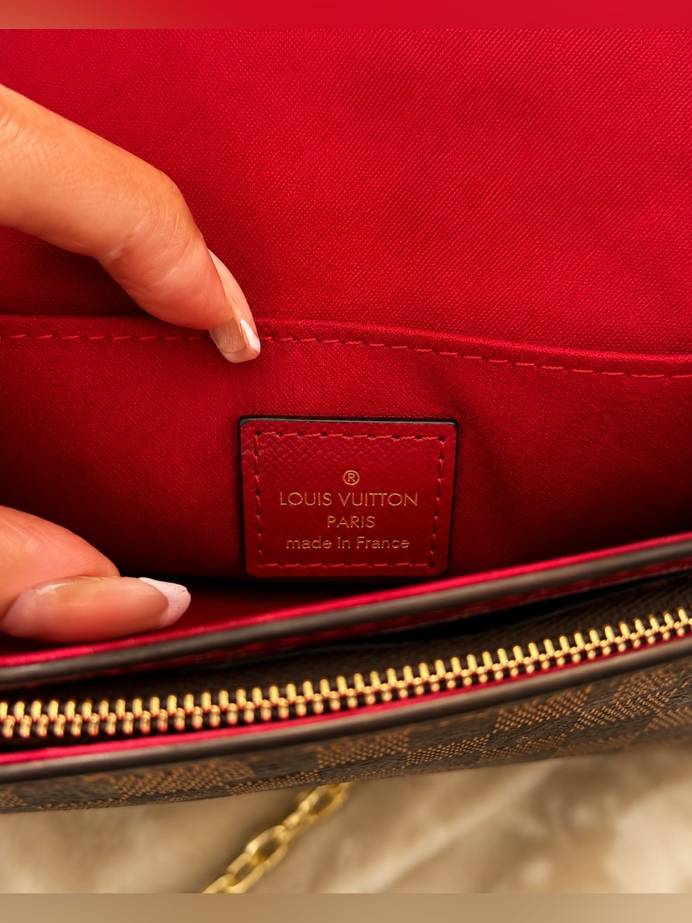 L V 1:1 Monogram Envelope Clutch - Brown 1:1 - Picture 3 of 5